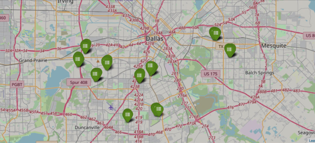 City of Dallas 1 Deployment Map