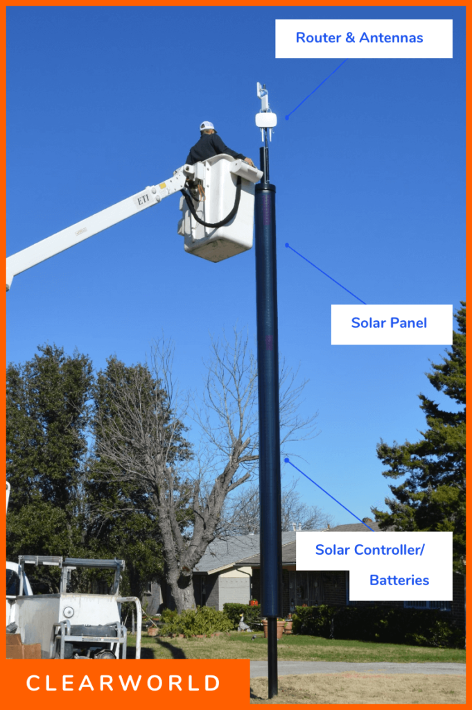 City of Dallas 15 Clearworld Solar Pole