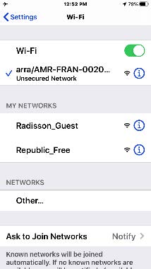 Report – Georgia technology evaluation 3 2.1.1 Select the ARRA WiFi